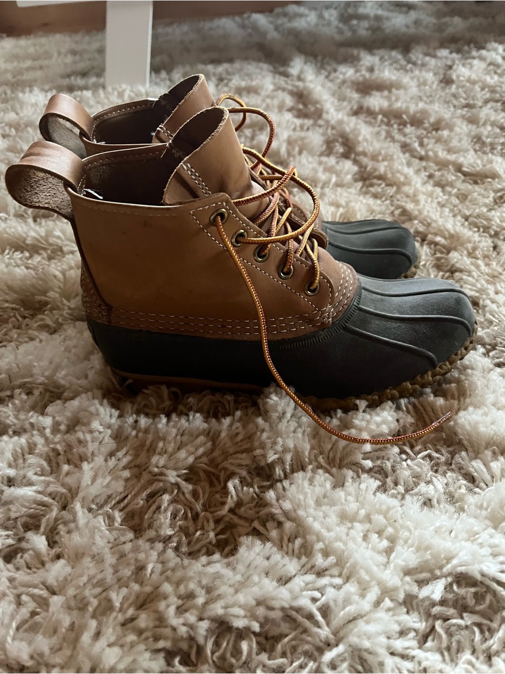 L.L. Bean Brown and Black Women's Duck Boots